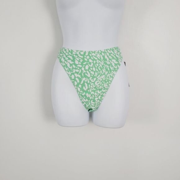 Nasty Gal Basic Animal High Cut  Bikini Bottom Size‎ 6 NEW - Picture 2 of 8